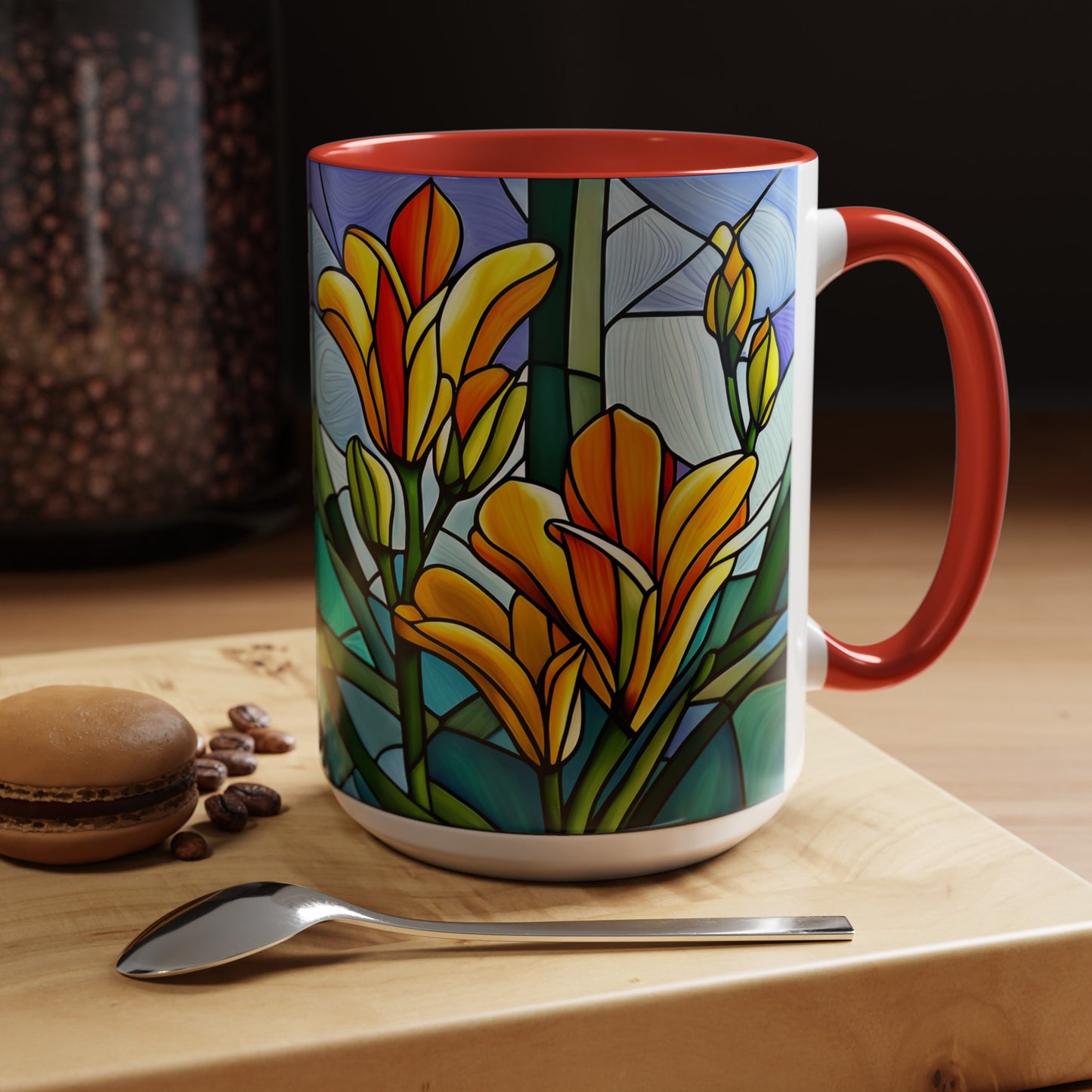 Freesia Accent Coffee Mug 15oz