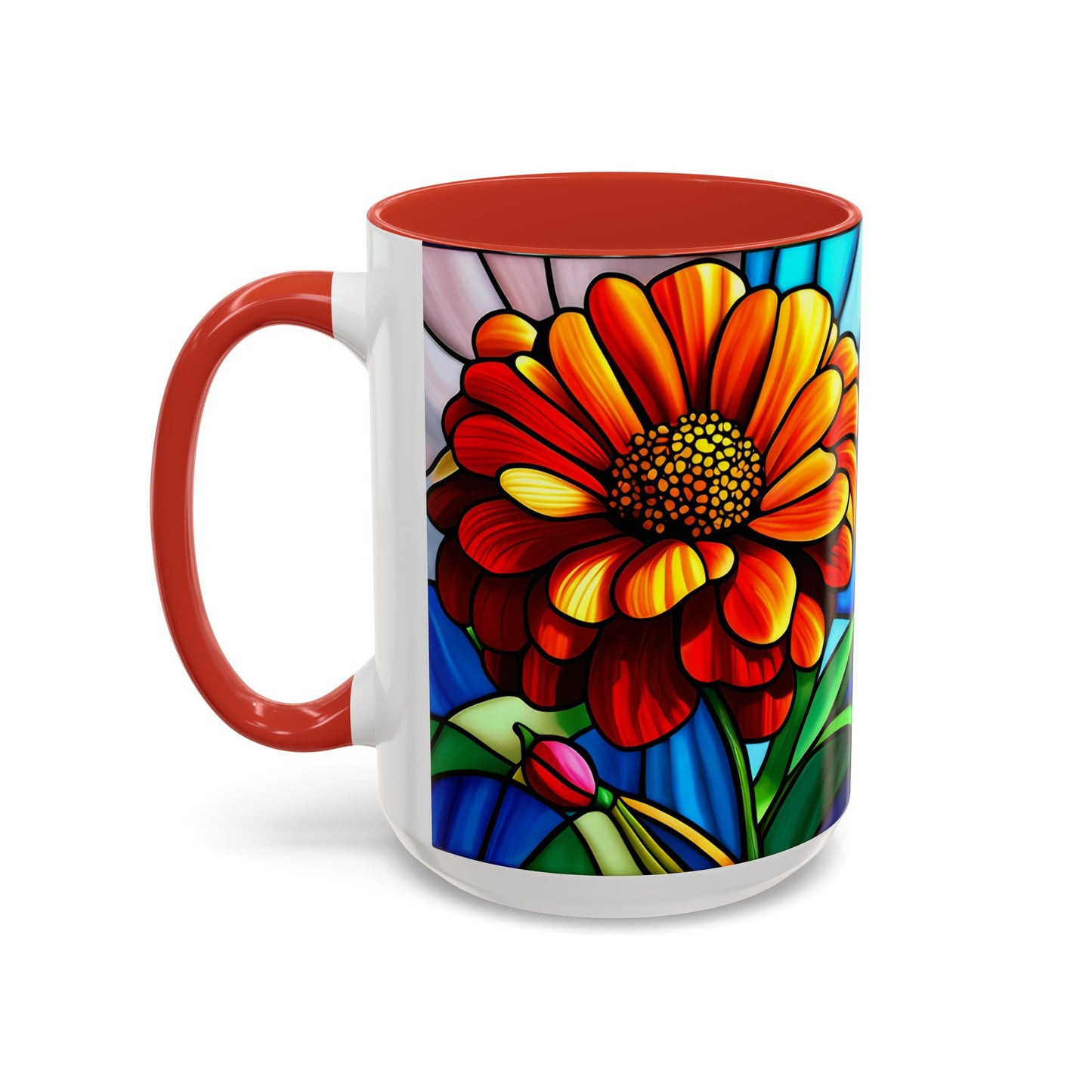 Zinnia Accent Coffee Mug 15oz