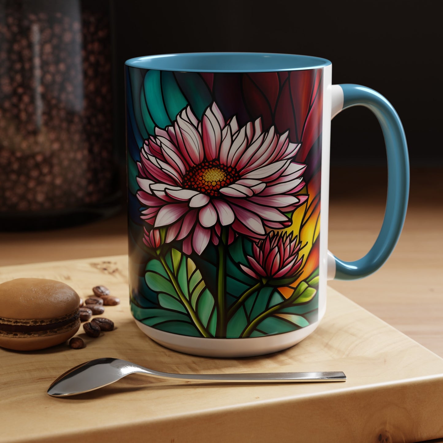 Aster Accent Coffee Mug 15oz