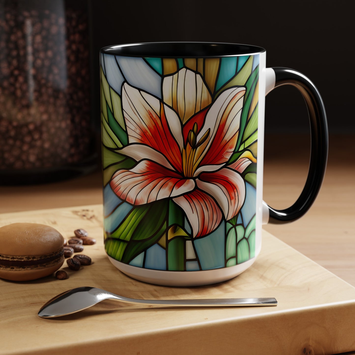 Lily Accent Coffee Mug 15oz