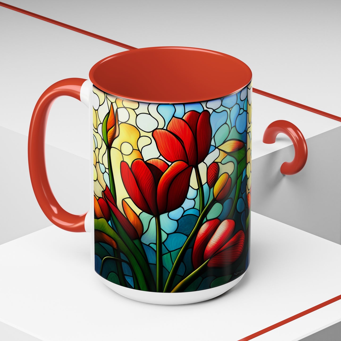 Tulip Accent Coffee Mug 15oz