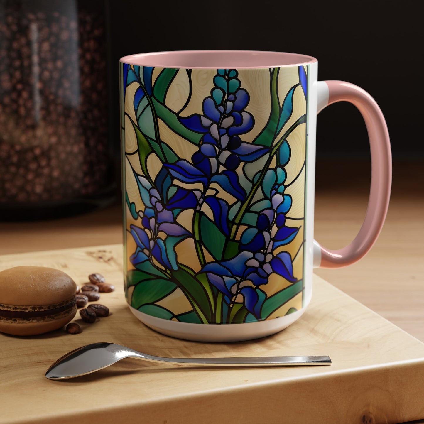 Delphinium Accent Coffee Mug 15oz