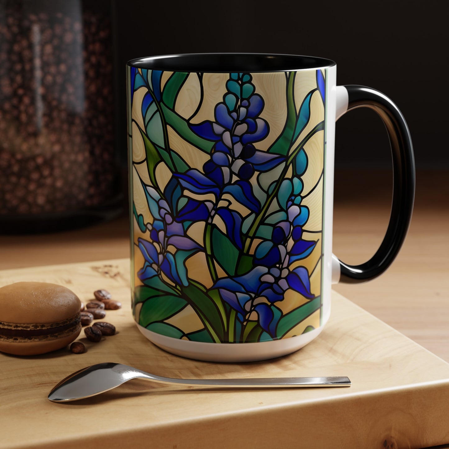 Delphinium Accent Coffee Mug 15oz