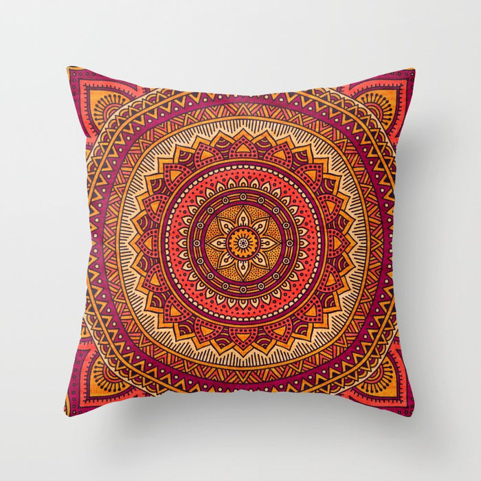 Polyester Pillow Home Decor Sofa Cushion Cover