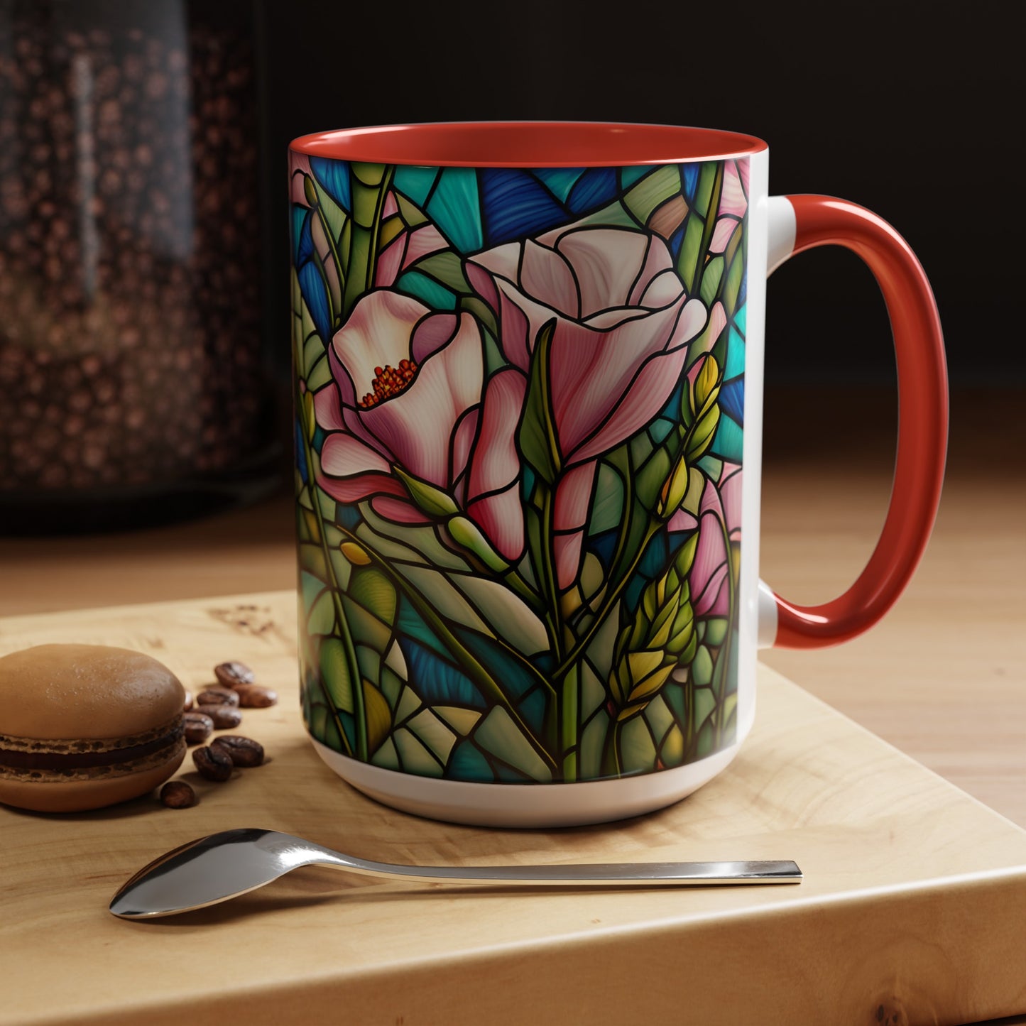 Lisianthus Accent Coffee Mug 15oz