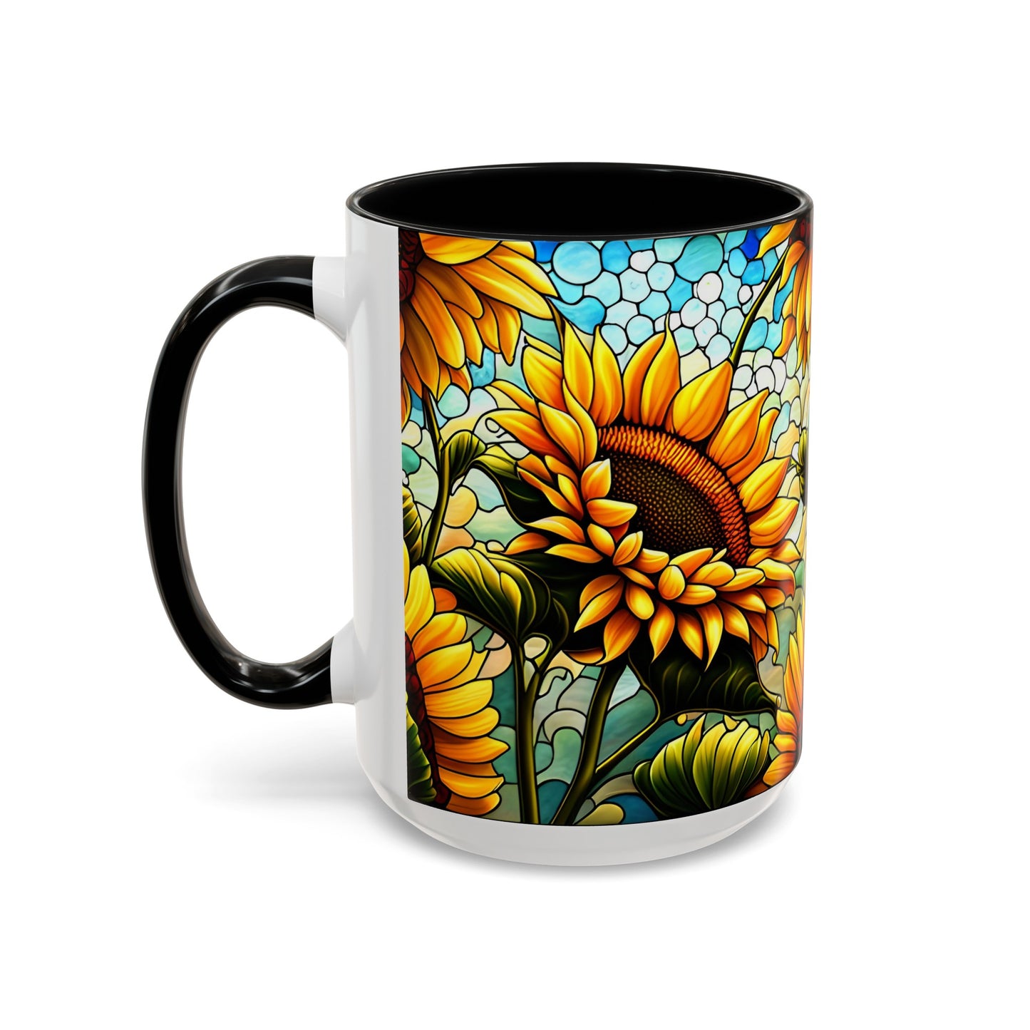 Sunflower Accent Coffee Mug 15oz