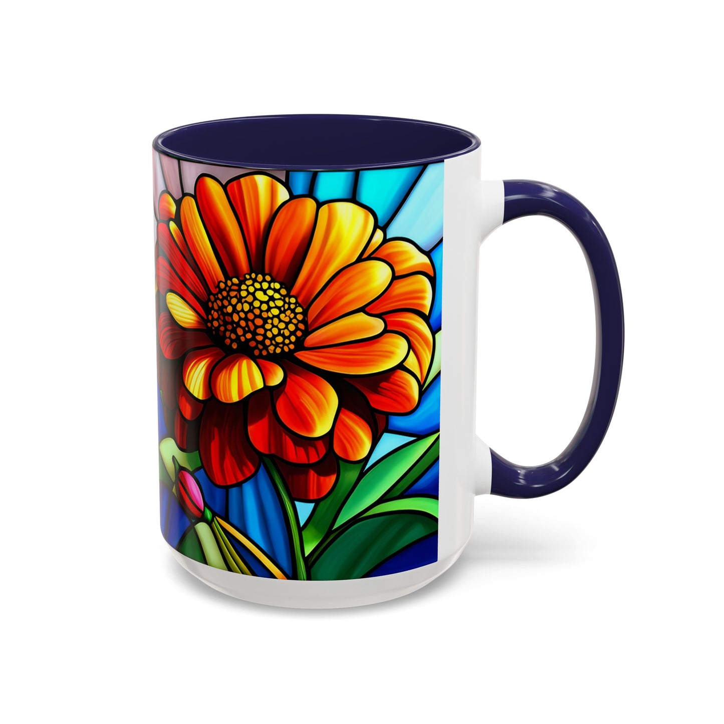 Zinnia Accent Coffee Mug 15oz