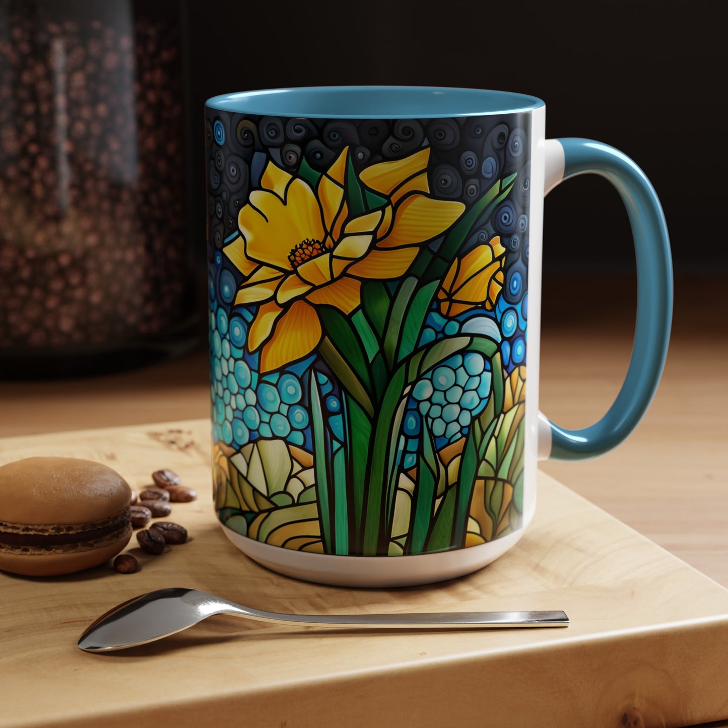 Daffodil Accent Coffee Mug 15oz