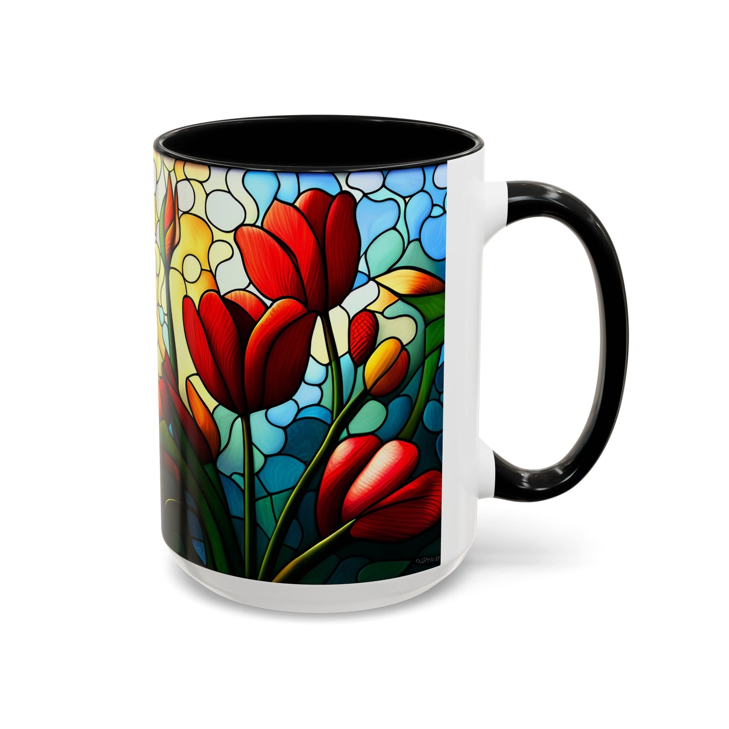 Tulip Accent Coffee Mug 15oz