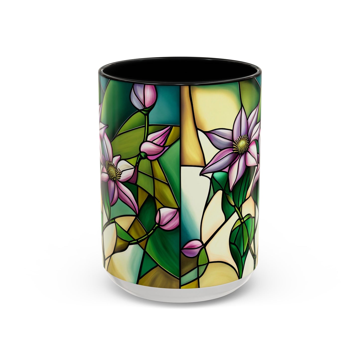 Clematis Accent Coffee Mug 15oz