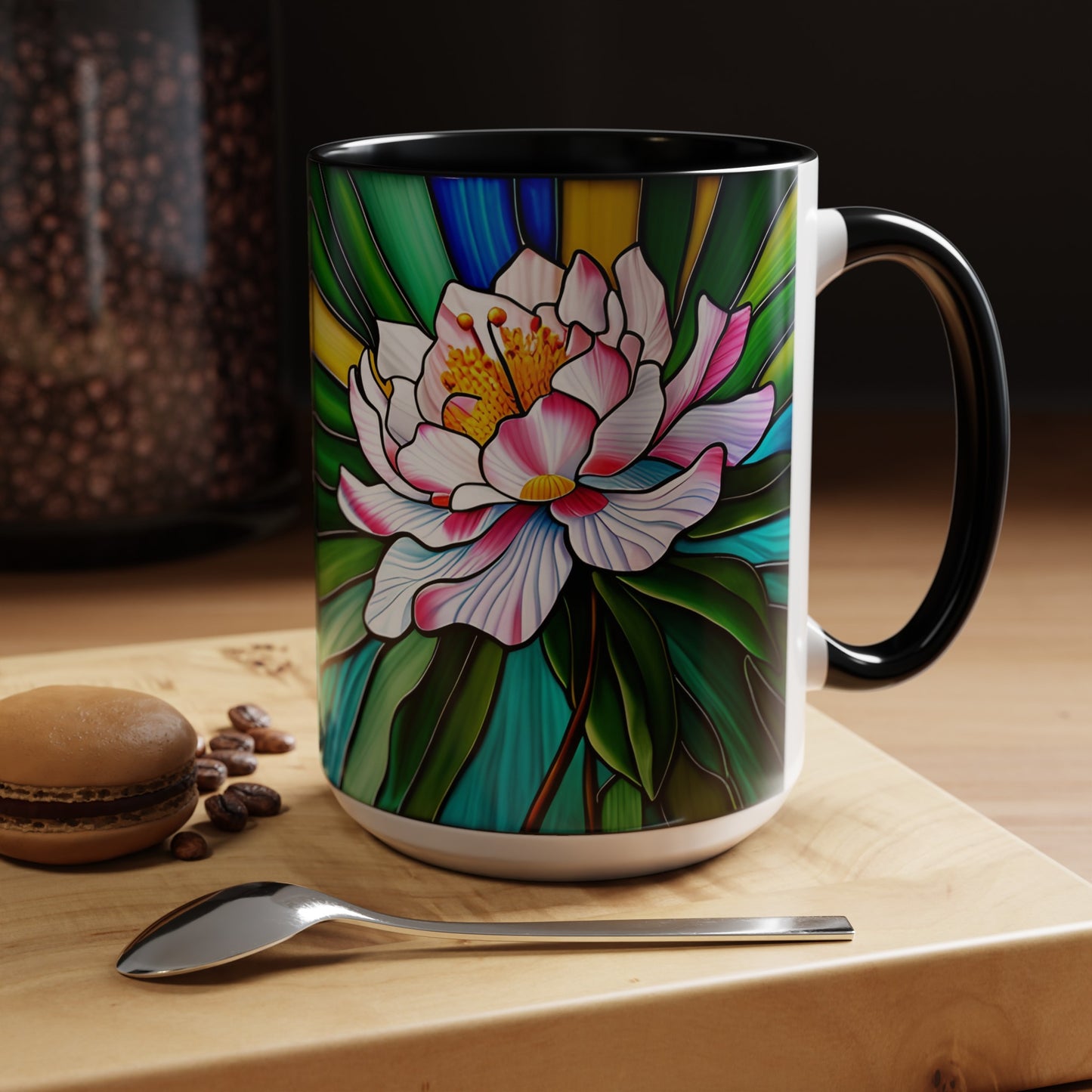 Rhododendron Accent Coffee Mug 15oz