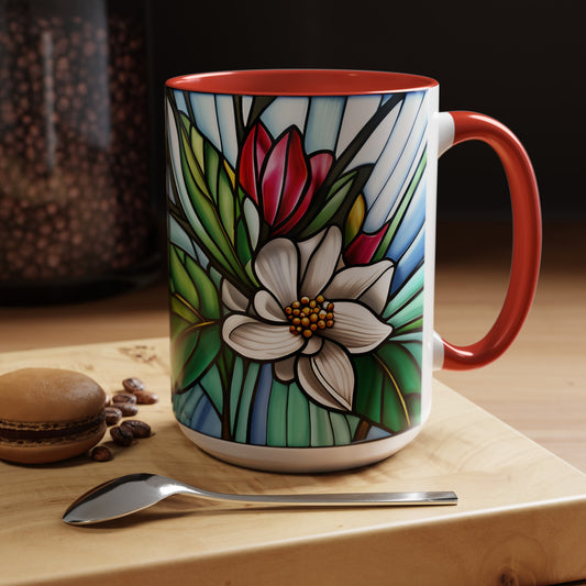 Jasmine Accent Coffee Mug 15oz