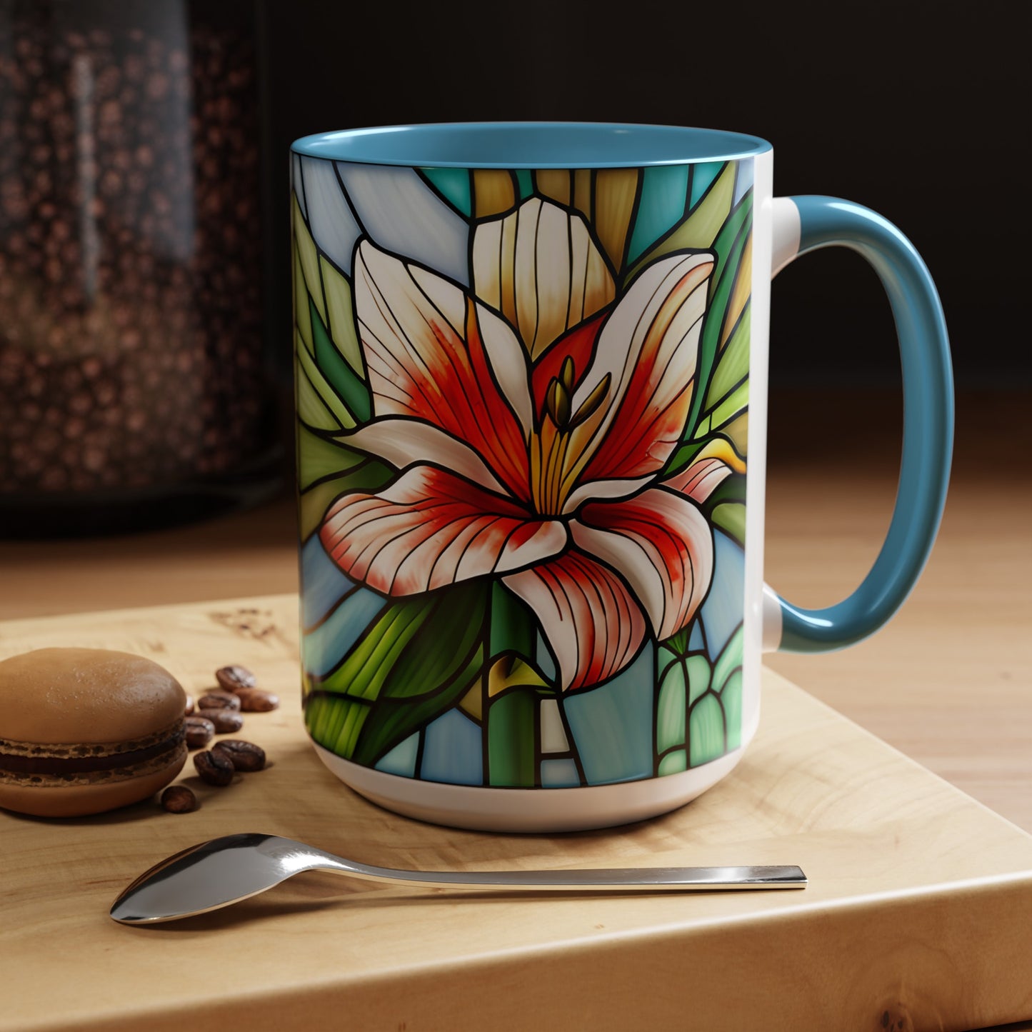 Lily Accent Coffee Mug 15oz