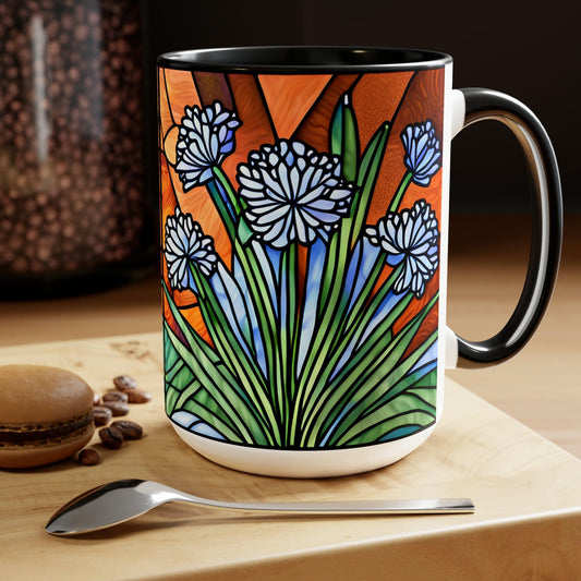 Agapanthus Coffee Mugs | Custom Printed Mug | Sip And Chat Mosaics