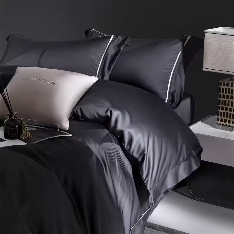 Four Piece Set Cotton Bed Sheet And Duvet