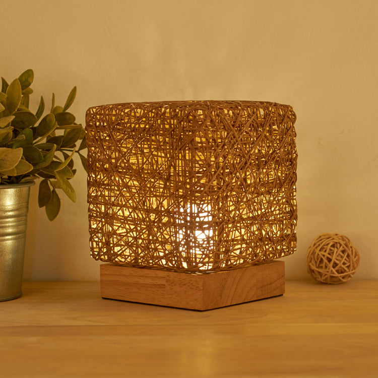 Hand-Knit Dimmable Square LED Desk Lights